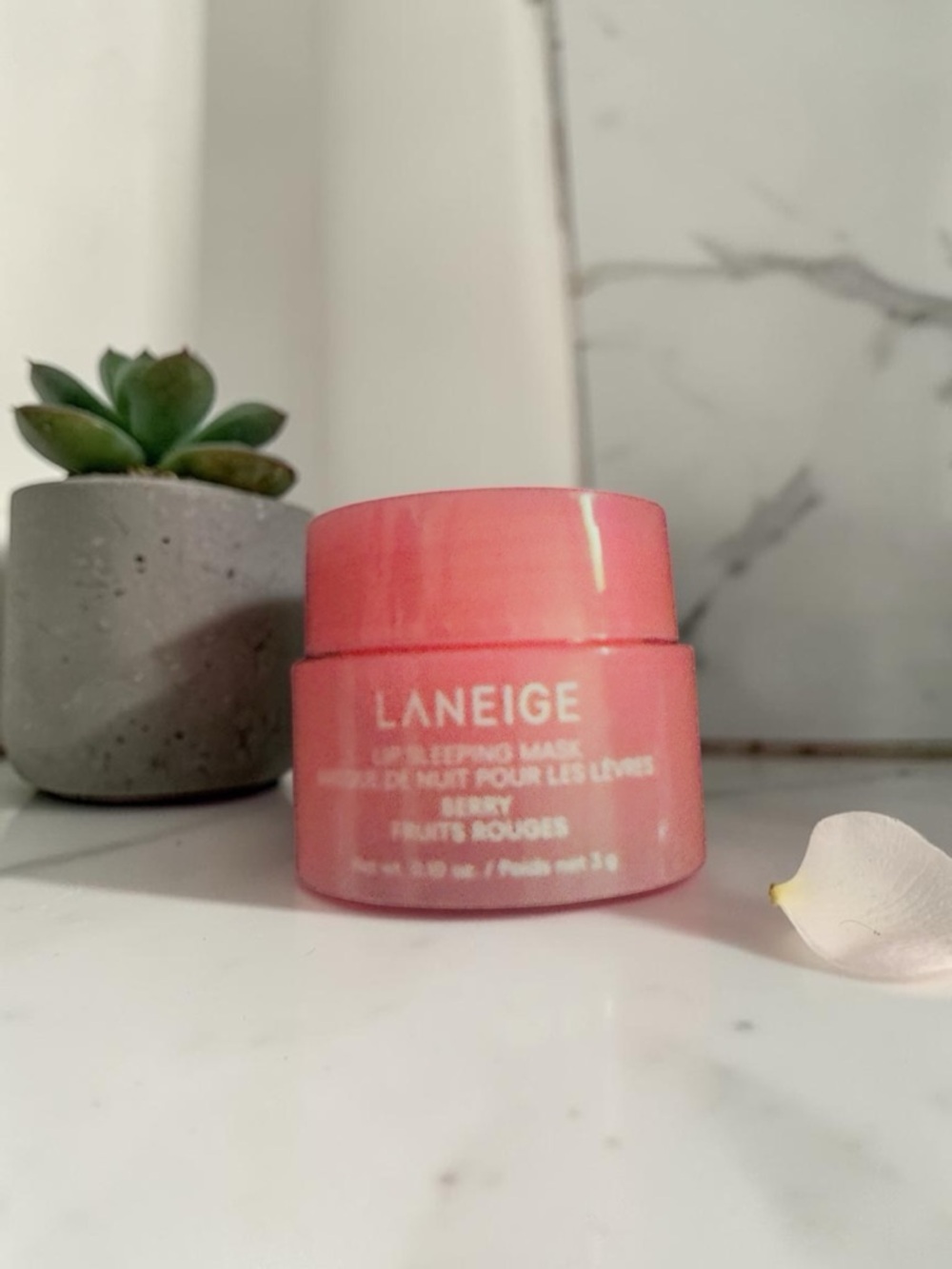LANEIGE Lip Sleeping Mask - Coral Pink Jar